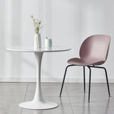 Contemporary Wood Round Dining Set Plastic 1/2/3 Pieces Dining Furniture for Home Clearhalo 'Dining Room Sets' 'Dining Tables & Seating' 'dining_room_set' 'furn' 'furn_dining_room_set' 'Furniture' 'Kitchen & Dining Furniture' 5707750