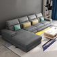 Modern Sectional Sofa with Chaise and Adjustable Head Pillow