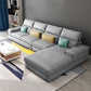Modern Sectional Sofa with Chaise and Adjustable Head Pillow