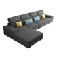 Modern Sectional Sofa with Chaise and Adjustable Head Pillow