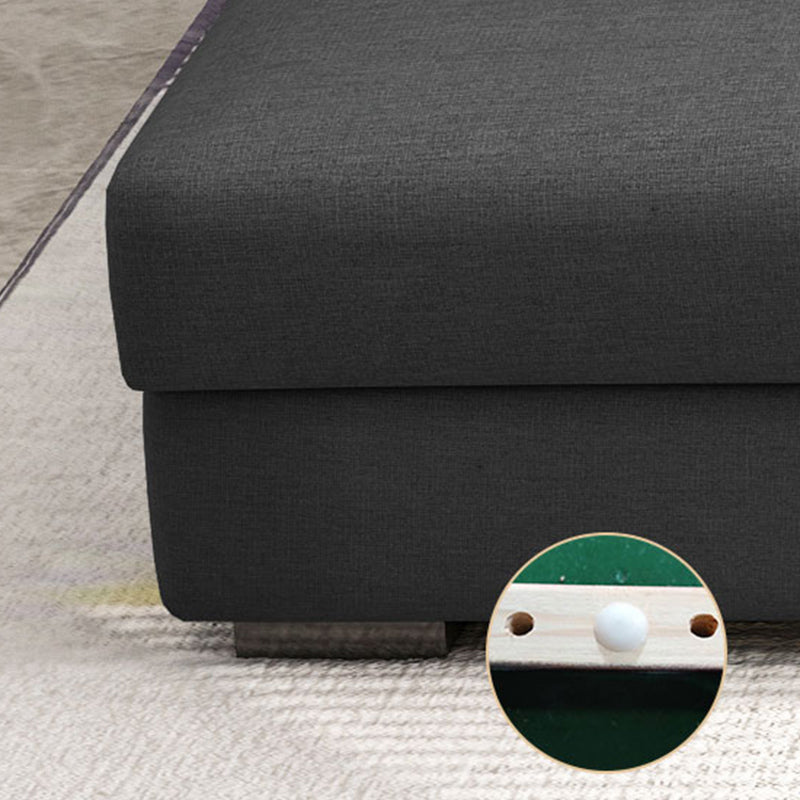 Modern Sectional Sofa with Chaise and Adjustable Head Pillow