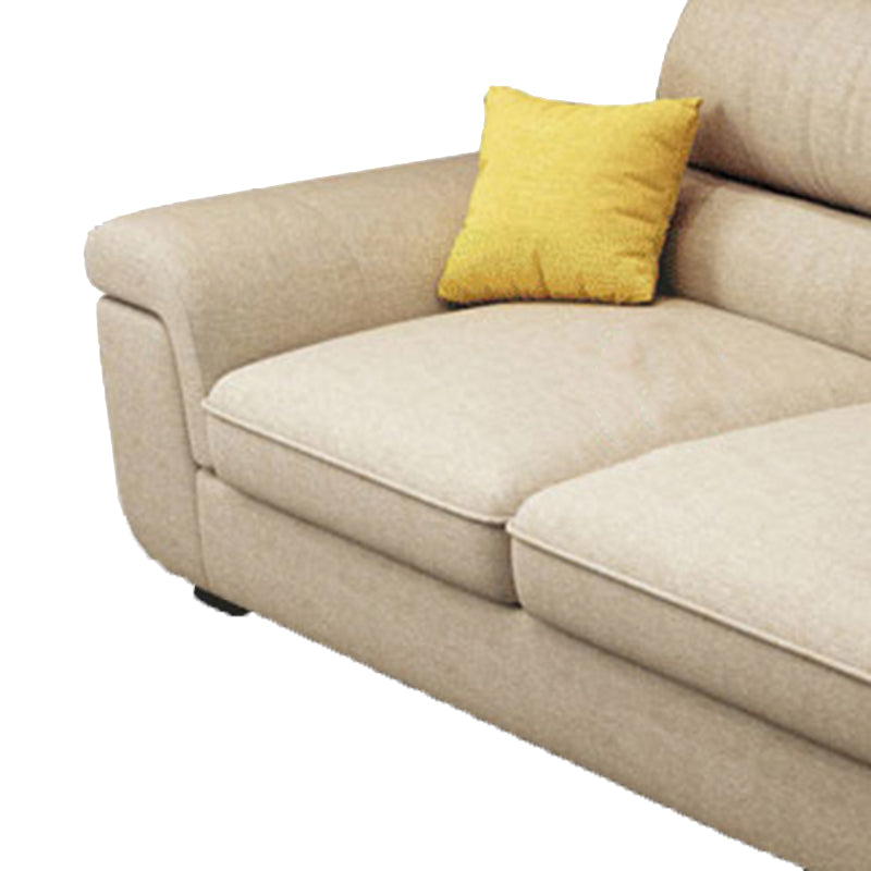 Contemporary Fabric 4-seat Sectionals 126" Pillow Top Arm Sectionals