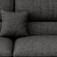 Contemporary Fabric 4-seat Sectionals 126" Pillow Top Arm Sectionals