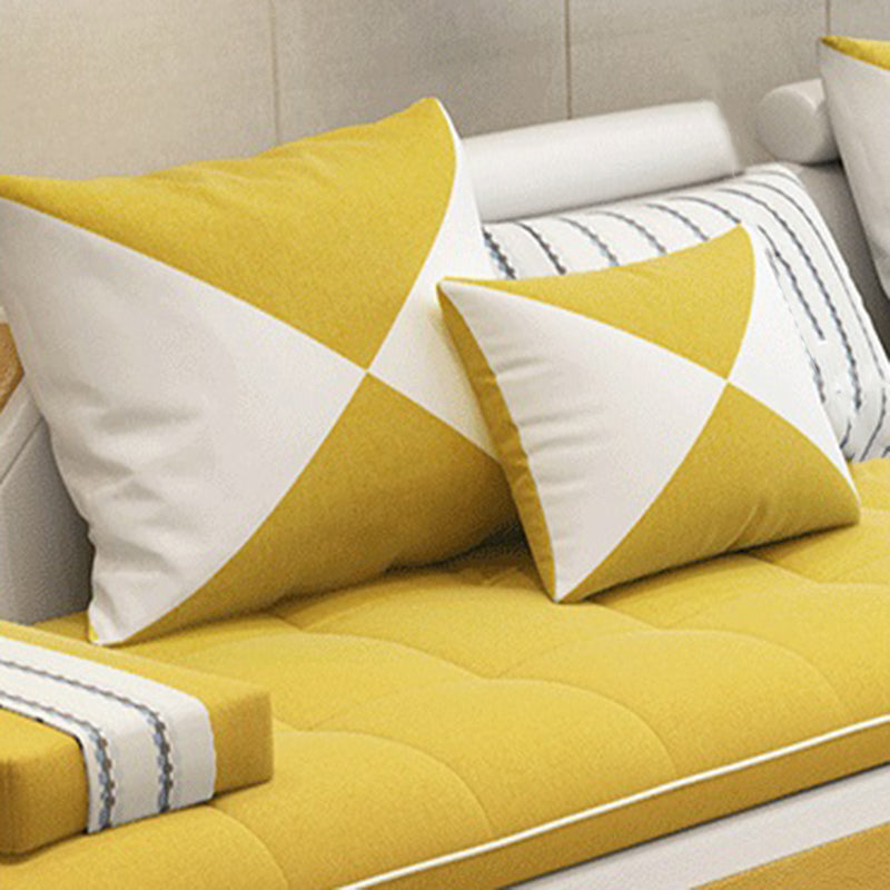 129.13 Inches Long Velvet Sectional Modern Sectional for Living Room Clearhalo 'furn' 'furn_sectionals' 'Furniture' 'Living Room Furniture' 'Sectionals' 5707891