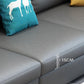 Contemporary Stain-Resistant Faux Leather for Living Room Sofa with Storage