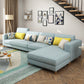 Removable Cushions,Adjustable Sectional Sofa, 67" Linen Sectional sofa Blue Right Clearhalo 'furn' 'furn_sectionals' 'Furniture' 'Living Room Furniture' 'Sectionals' 5708011