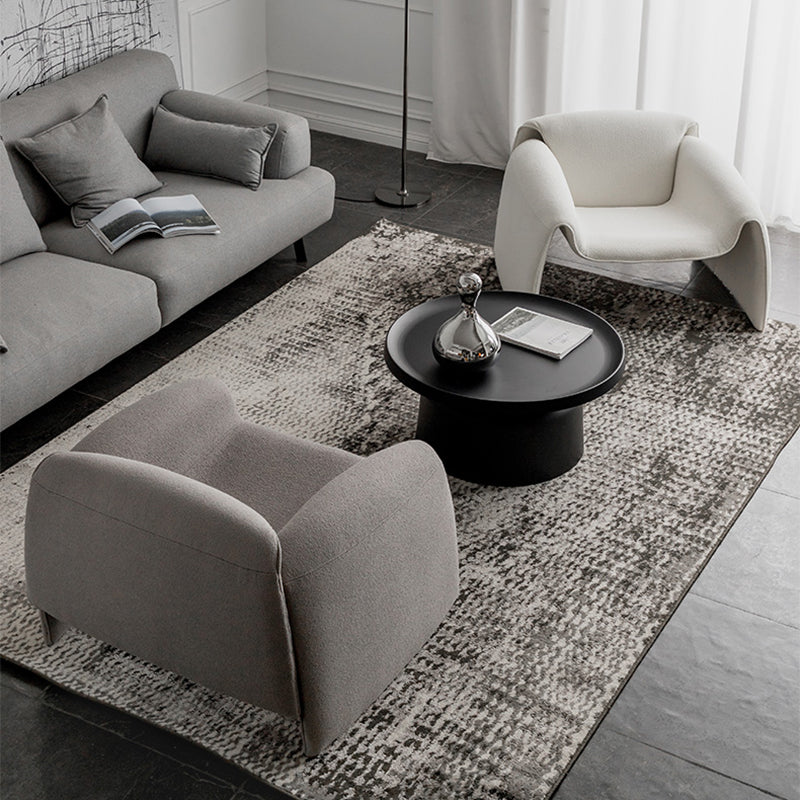 Mid-Century Modern Sled Arm Chair Faux Leather Accent Armchair for Bedroom Clearhalo 'Accent Chairs' 'accent_chairs' 'Chairs & Seating' 'furn' 'furn_accent_chairs' 'Furniture' 'Living Room Furniture' 5708101