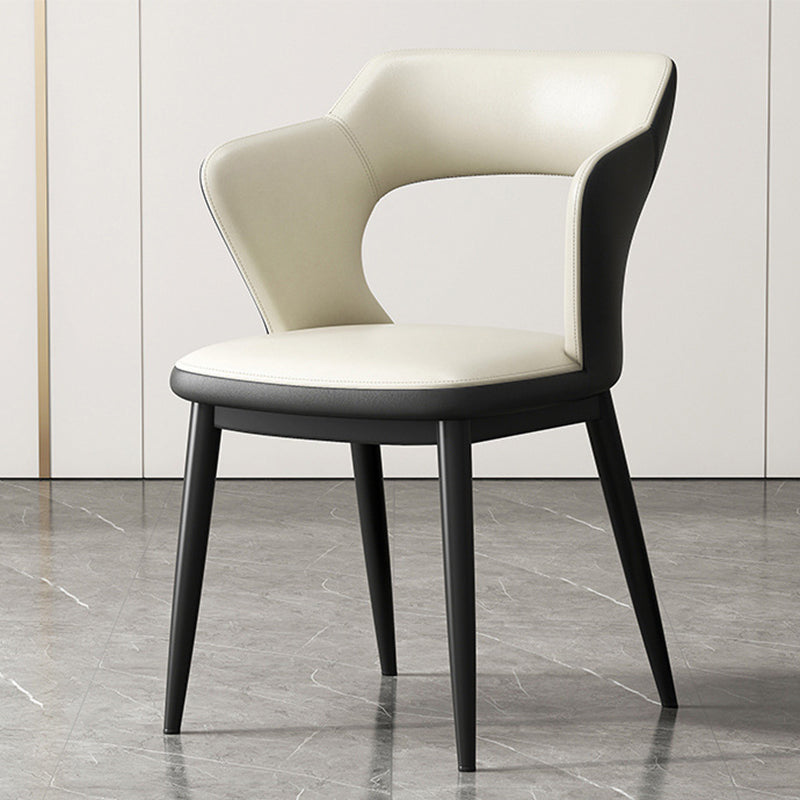 Chaise latéral sans bras moderne du milieu du siècle