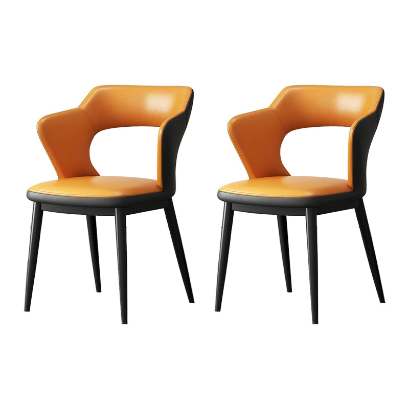 Chaise latéral sans bras moderne du milieu du siècle