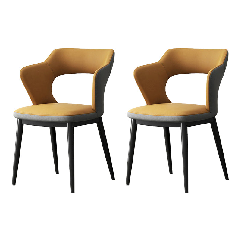 Chaise latéral sans bras moderne du milieu du siècle