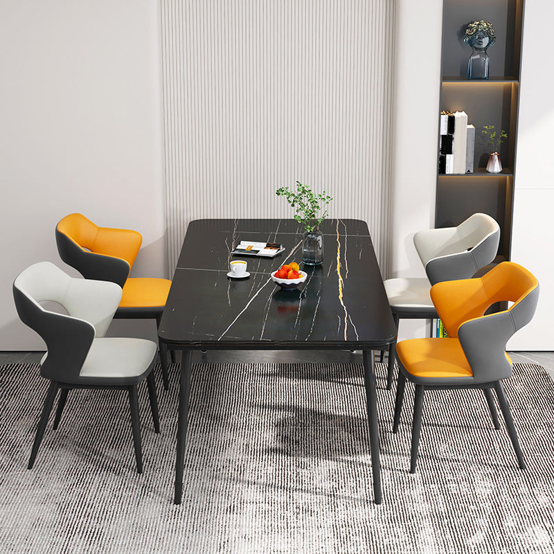 Chaise latéral sans bras moderne du milieu du siècle