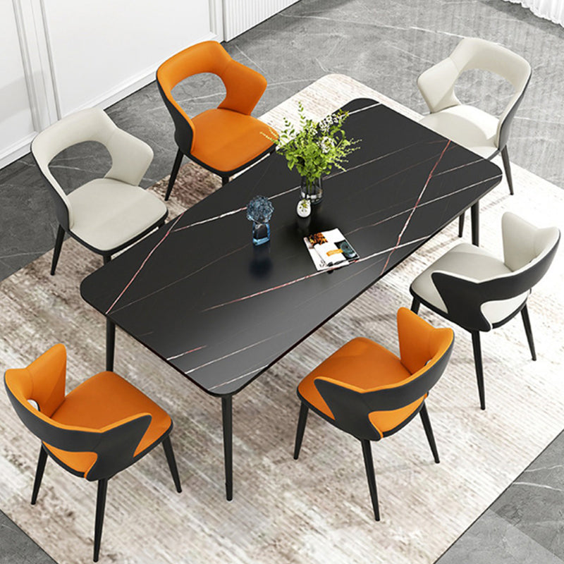 Chaise latéral sans bras moderne du milieu du siècle