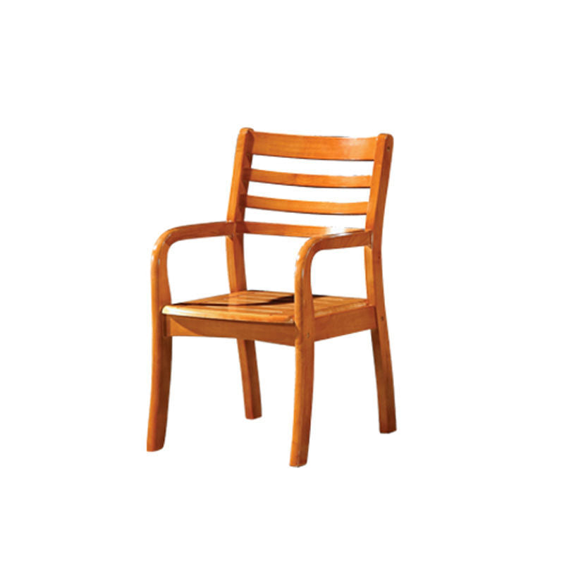 Mid-century Modern Style Rubber Wood Solid Wood Armrest Fixed Back ARM Chair 20"L x 20"W x 35"H Yellow 1 Piece Clearhalo 'Accent Chairs' 'accent_chairs' 'Chairs & Seating' 'furn' 'furn_accent_chairs' 'Furniture' 'Living Room Furniture' 5708237