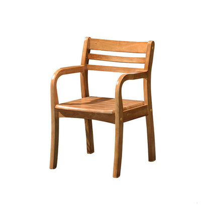 Mid-century Modern Style Rubber Wood Solid Wood Armrest Fixed Back ARM Chair 20"L x 20"W x 31"H Yellow 1 Piece Clearhalo 'Accent Chairs' 'accent_chairs' 'Chairs & Seating' 'furn' 'furn_accent_chairs' 'Furniture' 'Living Room Furniture' 5708240