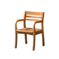 Mid-century Modern Style Rubber Wood Solid Wood Armrest Fixed Back ARM Chair 20"L x 20"W x 31"H Natural 1 Piece Clearhalo 'Accent Chairs' 'accent_chairs' 'Chairs & Seating' 'furn' 'furn_accent_chairs' 'Furniture' 'Living Room Furniture' 5708244
