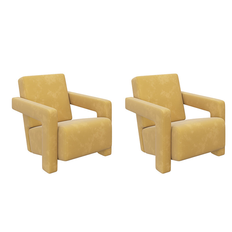 Contemporary 27.56 "sedia a braccio quadrato di spugna fissata larga