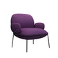Contemporary 32.3"Wide Velvet Fixed Back Sponge 4 Legs Arm Chair Purple 1 Piece Clearhalo 'Accent Chairs' 'accent_chairs' 'Chairs & Seating' 'furn' 'furn_accent_chairs' 'Furniture' 'Living Room Furniture' 5708309