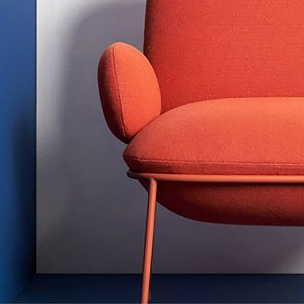 Contemporary 32.3"Wide Velvet Fixed Back Sponge 4 Legs Arm Chair Clearhalo 'Accent Chairs' 'accent_chairs' 'Chairs & Seating' 'furn' 'furn_accent_chairs' 'Furniture' 'Living Room Furniture' 5708313