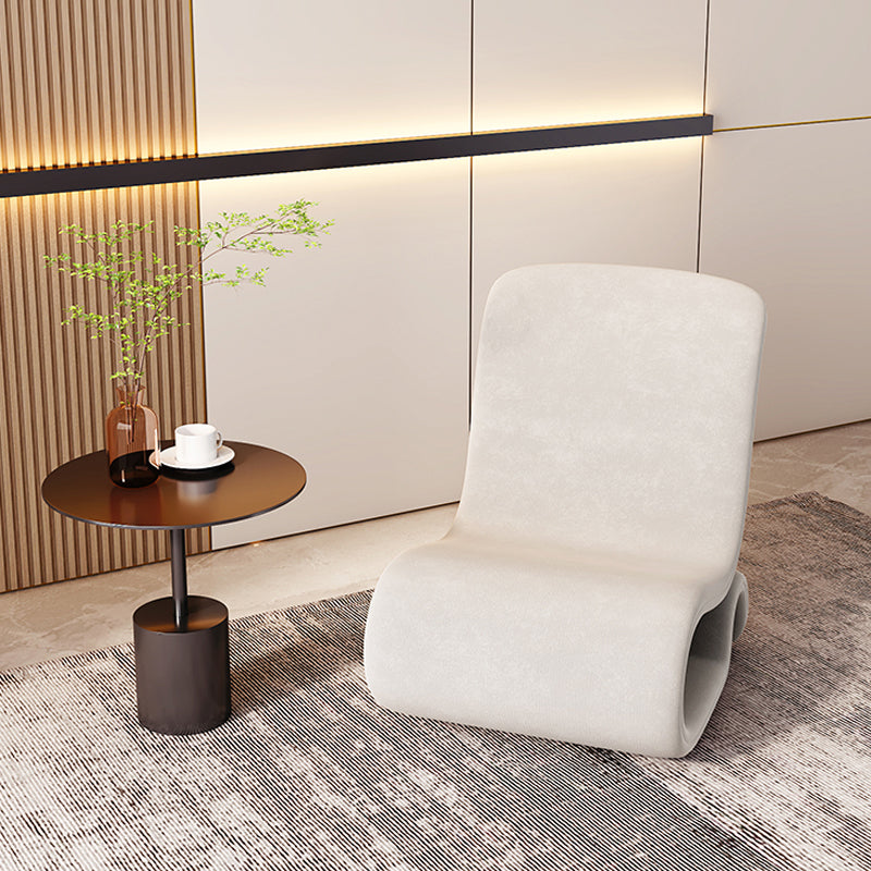 Silla sin esponja de terciopelo de 26 "de ancho contemporáneo