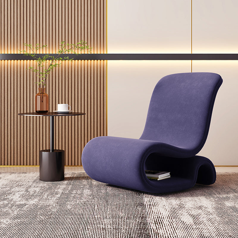 Silla sin esponja de terciopelo de 26 "de ancho contemporáneo