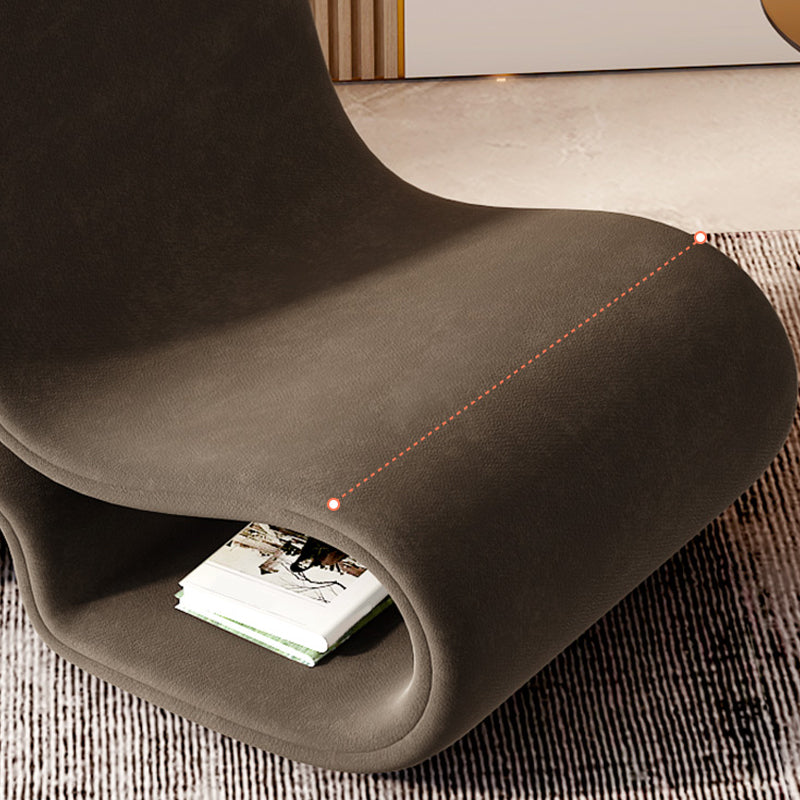 Silla sin esponja de terciopelo de 26 "de ancho contemporáneo