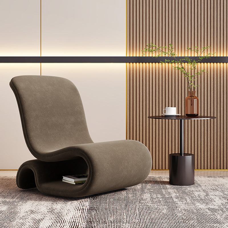 Silla sin esponja de terciopelo de 26 "de ancho contemporáneo