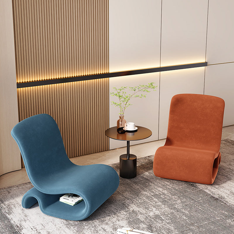 Silla sin esponja de terciopelo de 26 "de ancho contemporáneo