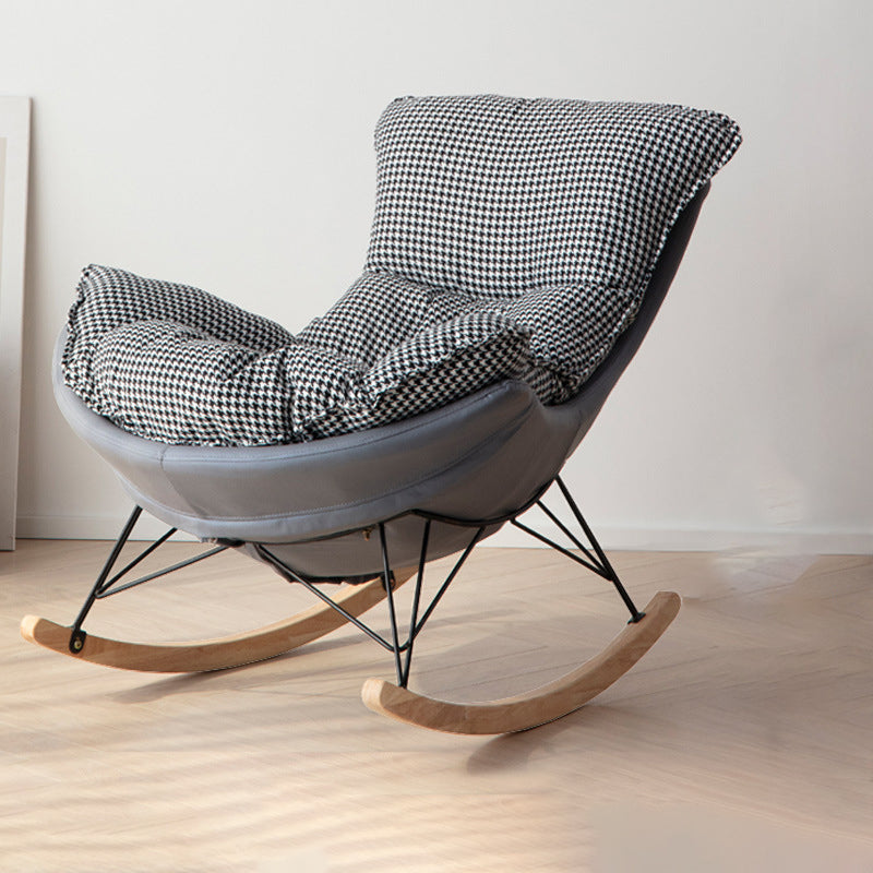 Modern Rocking Chair Solid Wood Rocker Chair with Light Legs