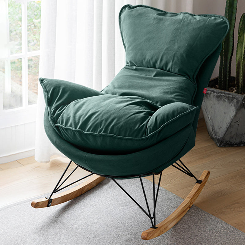 Modern Rocking Chair Solid Wood Rocker Chair with Light Legs