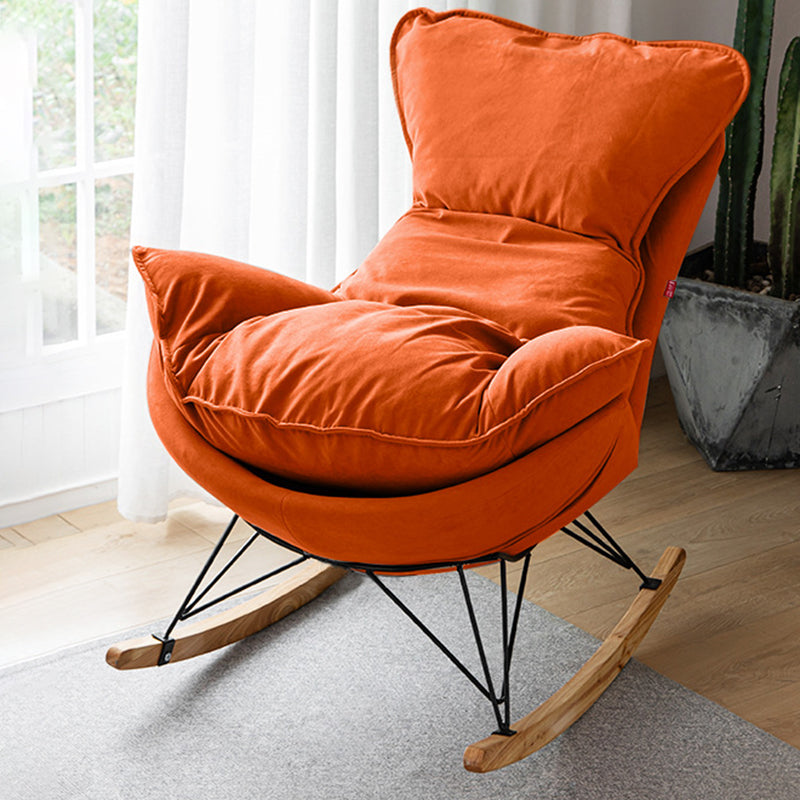 Modern Rocking Chair Solid Wood Rocker Chair with Light Legs