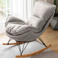 Modern Rocking Chair Solid Wood Rocker Chair with Light Legs
