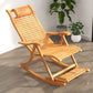 Solid Wood Rocking Chair Bamboo with Padded Seat Rocker Chair Ergonomic Dark Wood Clearhalo 'Chairs & Seating' 'furn' 'furn_rocking_chairs' 'Furniture' 'Living Room Furniture' 'Rocking Chairs' 'rocking_chairs' 5708637