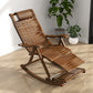 Solid Wood Rocking Chair Bamboo with Padded Seat Rocker Chair Ergonomic Walnut Clearhalo 'Chairs & Seating' 'furn' 'furn_rocking_chairs' 'Furniture' 'Living Room Furniture' 'Rocking Chairs' 'rocking_chairs' 5708638