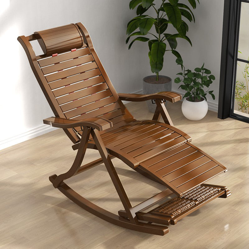 Solid Wood Rocking Chair Bamboo with Padded Seat Rocker Chair Ergonomic Clearhalo 'Chairs & Seating' 'furn' 'furn_rocking_chairs' 'Furniture' 'Living Room Furniture' 'Rocking Chairs' 'rocking_chairs' 5708648