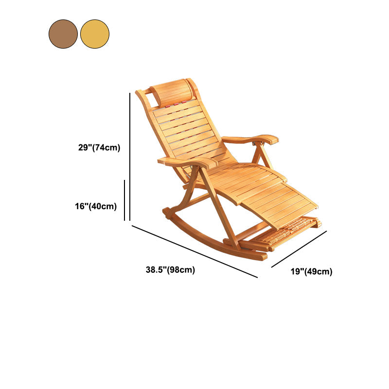Solid Wood Rocking Chair Bamboo with Padded Seat Rocker Chair Ergonomic Clearhalo 'Chairs & Seating' 'furn' 'furn_rocking_chairs' 'Furniture' 'Living Room Furniture' 'Rocking Chairs' 'rocking_chairs' 5708650
