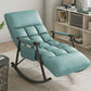 Modern Recliner Chair Upholstered Recliner Chair for Living Room Green Black Clearhalo 'Chairs & Seating' 'furn' 'furn_rocking_chairs' 'Furniture' 'Living Room Furniture' 'Rocking Chairs' 'rocking_chairs' 5708690