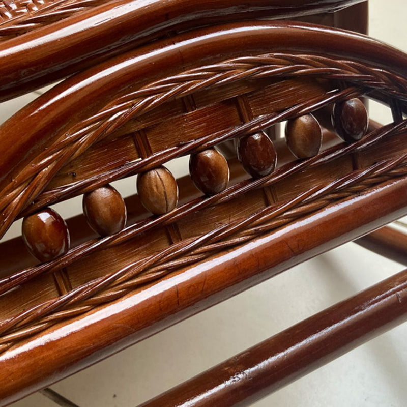 Chaise de fauteuil inclinable traditionnel chaise inclinable en rotin / en osier pour le salon