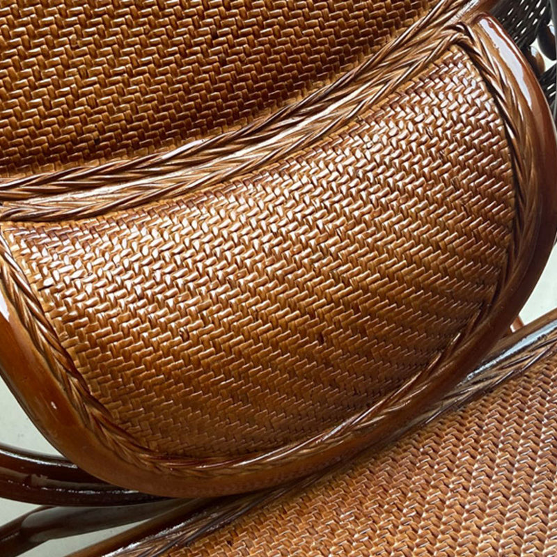 Chaise de fauteuil inclinable traditionnel chaise inclinable en rotin / en osier pour le salon