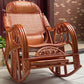 Chaise de fauteuil inclinable traditionnel chaise inclinable en rotin / en osier pour le salon