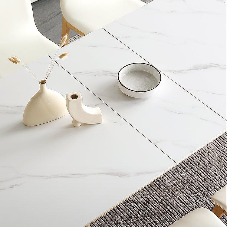 Mesa de comedor de estilo moderno Mesa de hoja de piedra sinterizada para el hogar