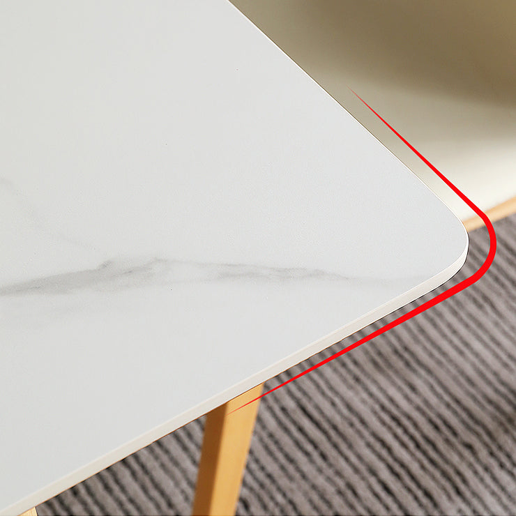 Mesa de comedor de estilo moderno Mesa de hoja de piedra sinterizada para el hogar