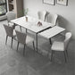 Luxury Sintered Stone Top Table Extendable Rectangle Table with 4 Legs