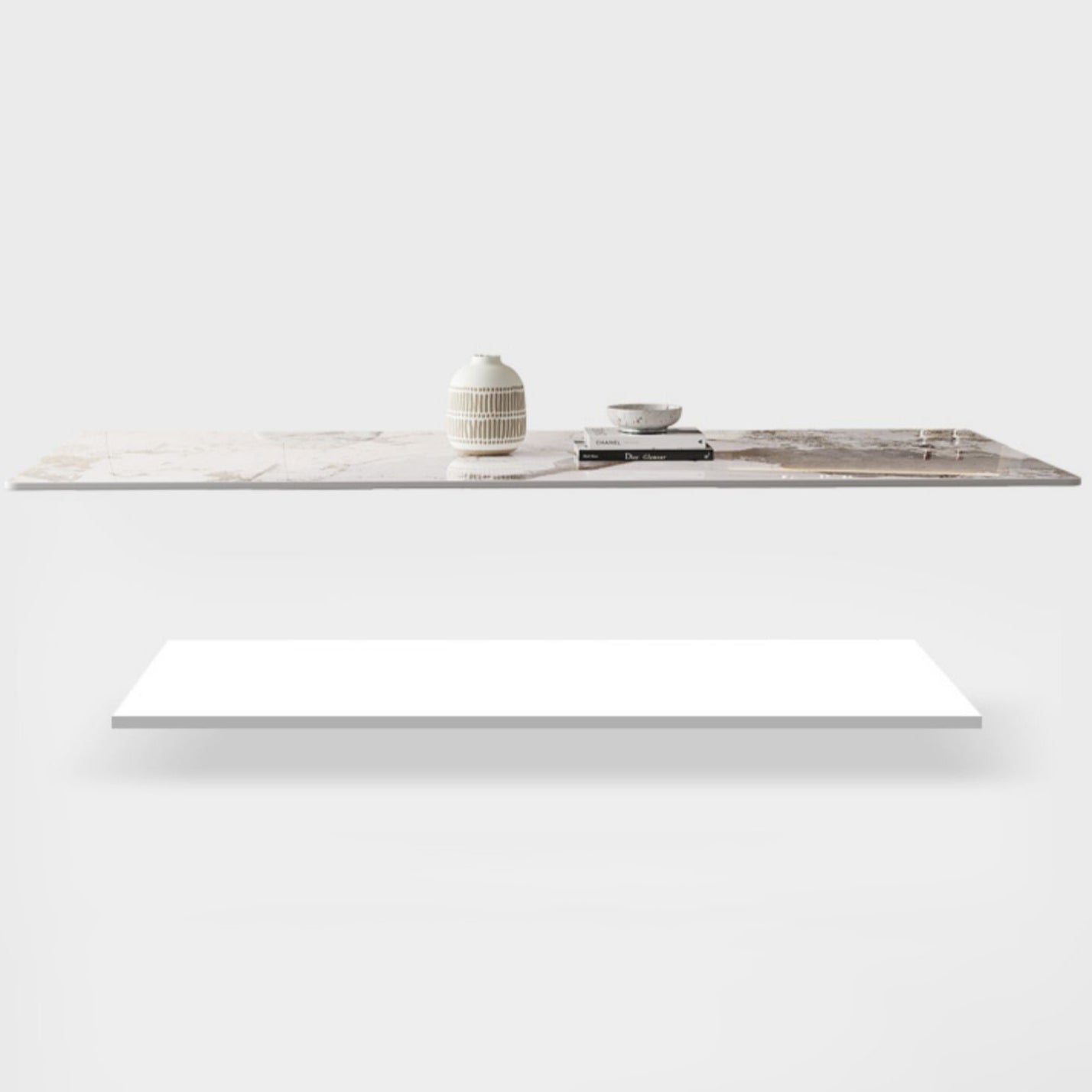 Modern Rectangle Dining Table Sintered Stone Pedestal Table for Home Clearhalo 'Dining Tables & Seating' 'Dining Tables' 'dining_table' 'furn' 'furn_dining_table' 'Furniture' 'Kitchen & Dining Furniture' 5709290