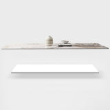 Modern Rectangle Dining Table Sintered Stone Pedestal Table for Home Clearhalo 'Dining Tables & Seating' 'Dining Tables' 'dining_table' 'furn' 'furn_dining_table' 'Furniture' 'Kitchen & Dining Furniture' 5709290