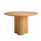 Modern Brown Wood Dining Table Round Dining Table for Kitchen