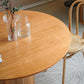 Modern Brown Wood Dining Table Round Dining Table for Kitchen