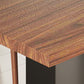 Brown Dining Table Solid Wood Rectangle Contemporary Style Dinner Table