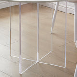 Contemporary White Stone Table Round Dining Table for Kitchen Clearhalo 'Dining Tables & Seating' 'Dining Tables' 'dining_table' 'furn' 'furn_dining_table' 'Furniture' 'Kitchen & Dining Furniture' 5709493