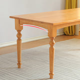 Rectangle Wood Top Dining table Modern Natural Finish Legs Dining Room Table Clearhalo 'Dining Tables & Seating' 'Dining Tables' 'dining_table' 'furn' 'furn_dining_table' 'Furniture' 'Kitchen & Dining Furniture' 5709539