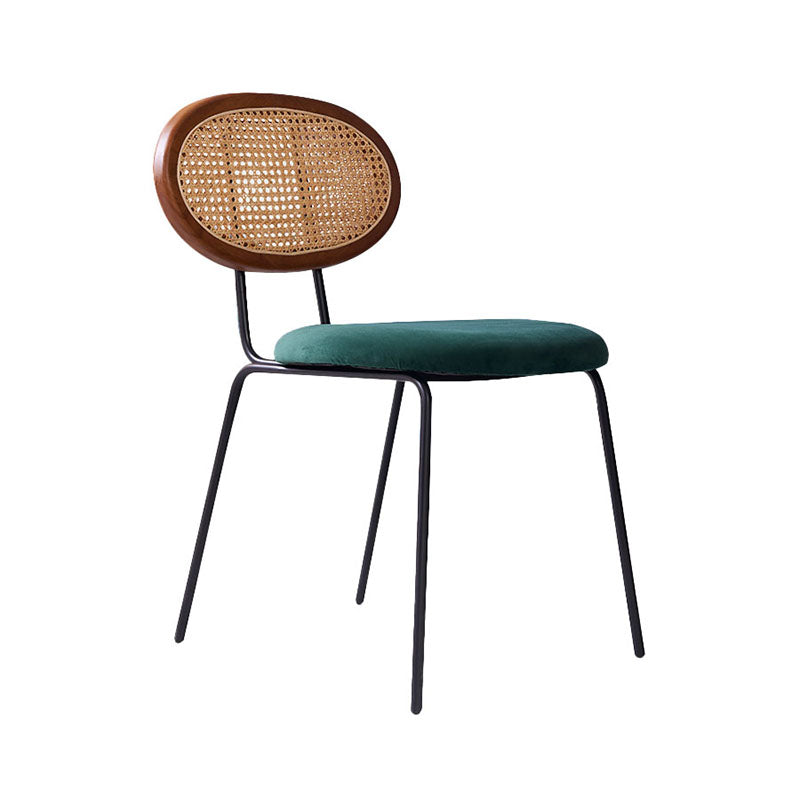 Fabric Dining Chairs Industrial Style Open Back Dining Side Chair Clearhalo 'Dining Chairs' 'Dining Tables & Seating' 'dining_chair' 'furn' 'furn_dining_chair' 'Furniture' 'Kitchen & Dining Furniture' 5709593